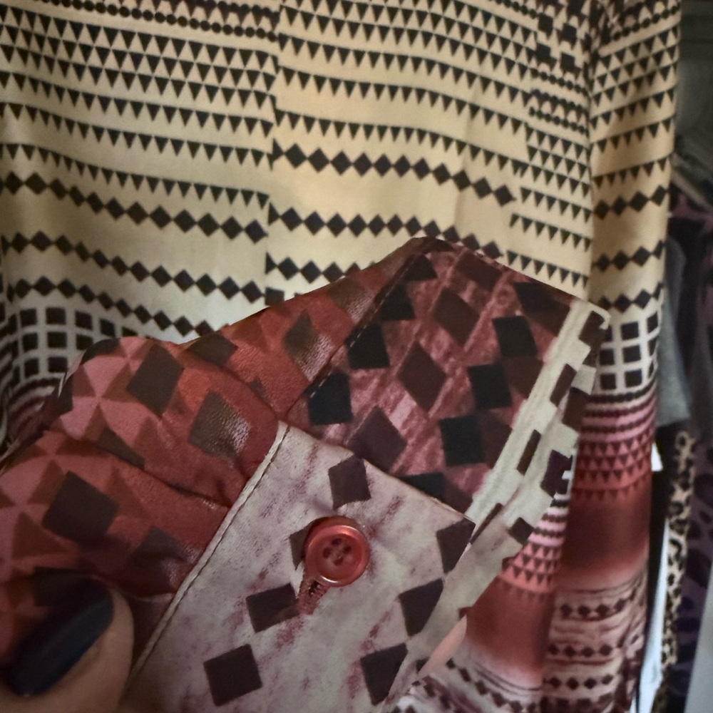 Forever 21 Abstract Patterned Blouse - image 5